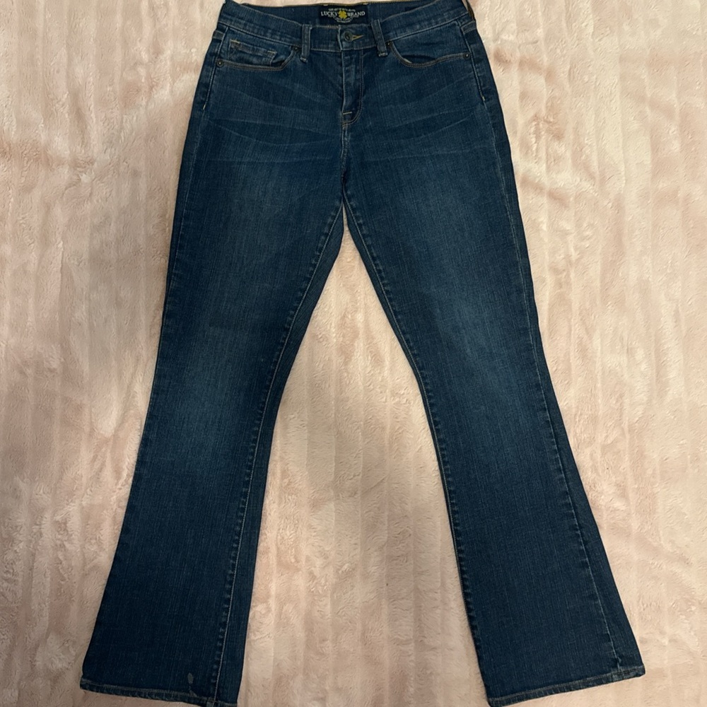 Lucky Brand Blue Flare Wide Leg Jeans